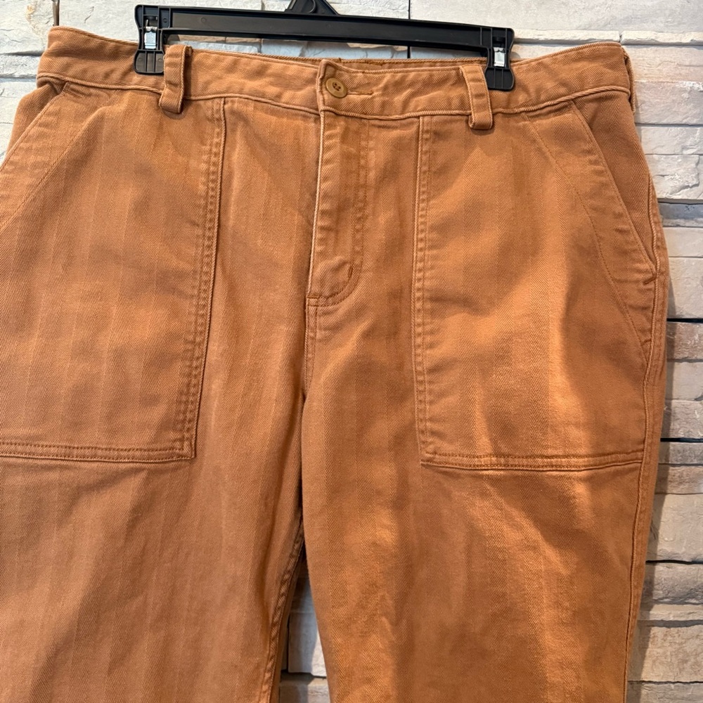Duluth Trading Co. Women's Size 16 Tan Brown 4 Pocket Pant Straight Leg Cotton - Picture 5 of 12
